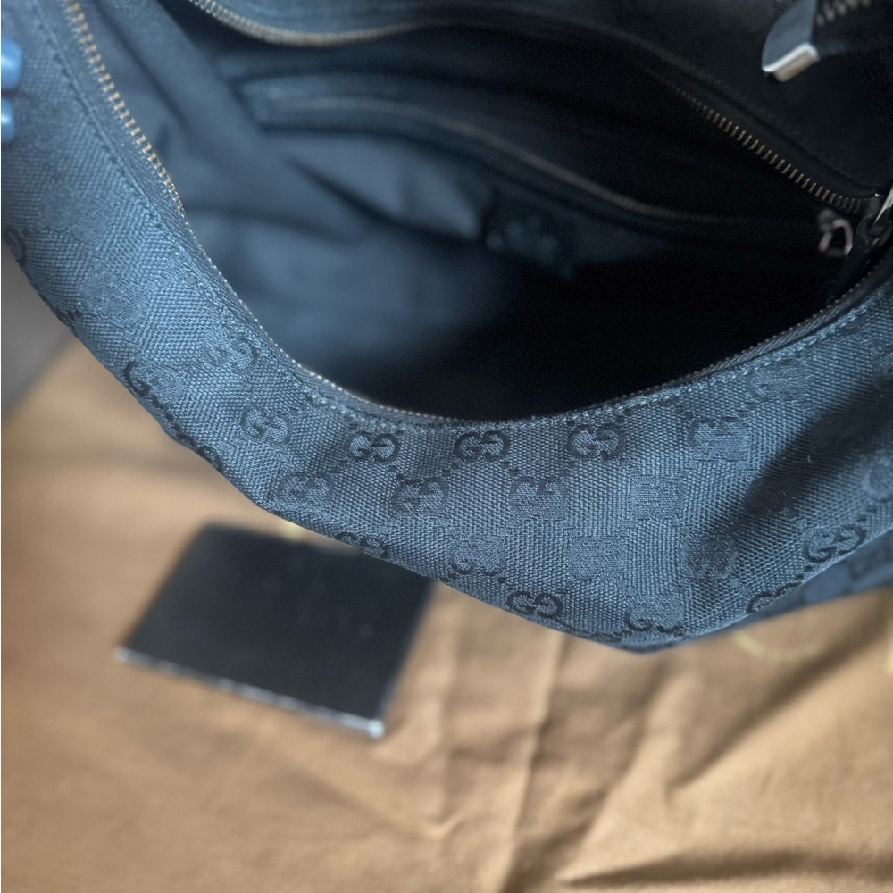 Gucci Black Monogram Hobo Bag - Picture 9 of 9
